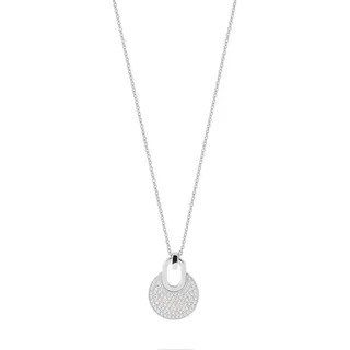 JETTE Silberkette JETTE Damen-Kette 925er Silber, recycelt Zirkonia, ESSENCE silberfarben