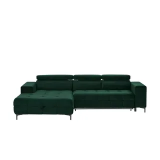 switch Ecksofa aus Mikrofaser Caro , grün , Maße (cm): B: 289 H: 93 T: 175.0
