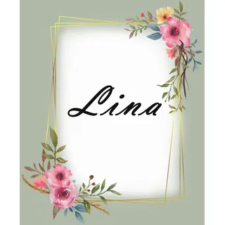 Lina Notizbuch: Notizbuch Personalisiert | Name Geschenkidee name | Notizbuch Geschenke | Notizbuch A5 Liniert Softcover | Personalisiert Geschenke frauen | Notizbuch liniert