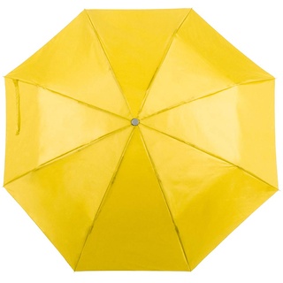 eBuyGB Mini Folding Compact Taschenschirm Manuelles Öffnen Teleskop Hochzeit Leicht Brolly mit Tragegriff Gurt und farblich passender Schutzhülle, gelb, 104,2 cm (41 Zoll)