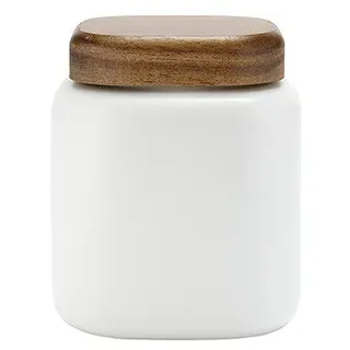 Ladelle Keramik Vorratsdose ESSENTIALS - weiß - Höhe 12 cm