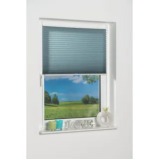 K-HOME Klemmfix-Plissee 30 x 130 cm Petrol