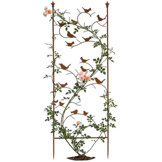 DanDiBo Ambiente Rankhilfe mit Vögel 150 x 50 cm Braun
