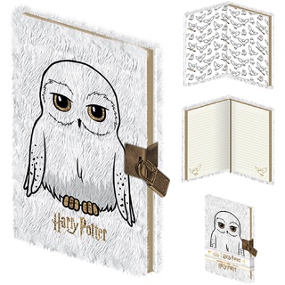 Pyramid Europe HARRY POTTER Notizbuch, A5 linierte Seiten (Fluffy Hedwig Design) - Offizielles Lizenzprodukt