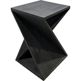 GUTMANN FACTORY Corby Schwarz Mangoholz 35 x 35 x 50 cm
