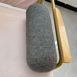 XXIUDEE Runde Nackenrolle, Zylinderkissen, Sofa, Armlehne, Yoga-Nackenrolle, Schlafkissen für Couch, Auto, Zuhause (45 x 20 cm, Dunkelgrau)