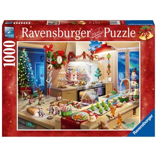 Ravensburger Puzzle 17563 - Weihnachtsbäckerei - 1000 Teile Puzzle für Erwachsene und Kinder ab 14 Jahren - Weihnachtspuzzle, Puzzle mit weihnachtlichem Motiv