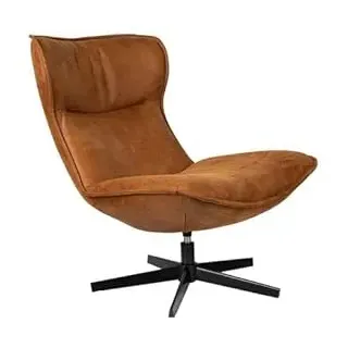 White Label Loungesessel Wohnzimmersessel John Braun