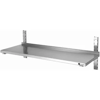 ZORRO Wandbord ZWB 60/30 | Edelstahl Wandregal 600x300x350 mm | 1 Boden | zur Wandmontage | Gastro Regal