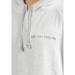 TOM TAILOR Bademantel Tom Tailor Surf Poncho, Baumwollmischung weiß