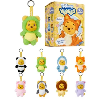Disney YUYUS Winnie Puuh Wave 2 Blind Pack Überraschungs-Plüschanhänger 1 Stück, 8-fach sortiert