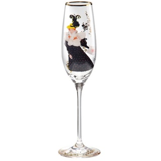 Champagnerglas mit einem Motiv von T. Lautrec "Luce Myres", 0,19 Ltr. - feinste Qualität aus der Tettau Porzellanfabrik - wunderschönes Sektglas