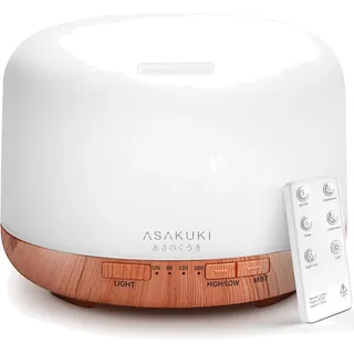 Aroma Diffuser 500ml Ultraschall Luftbefeuchter Timer & 7 LED Farben