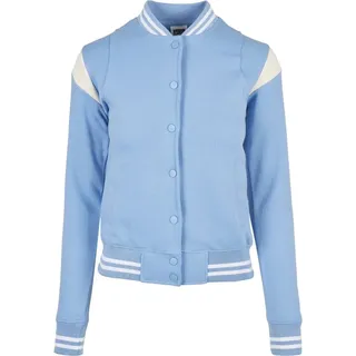 URBAN CLASSICS Inset College Jacke Blue Sky / White XS