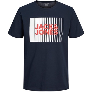 JACK & JONES Jungen Jjecorp Logo Tee Play O-neck Noos Jnr T-Shirt, Navy Blazer, 164 EU