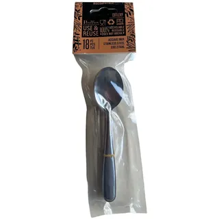 18 Löffel nickelfreier Edelstahl, Tafellöffel, Campingbesteck 100% recycelbar +
