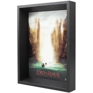 Grupo Erik Der Herr der Ringe Kunstdruck mit Rahmen 3D Effekt Poster - Deko | Wohnzimmer oder Deko Schlafzimmer - Deko Zimmer Größe 22,7 x 30 cm - Offizieller Herr der Ringe Fanartikel