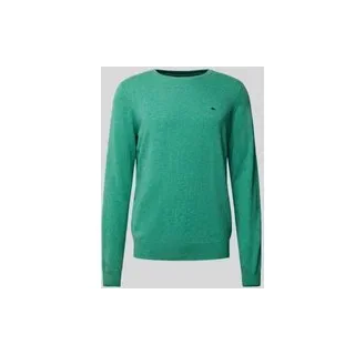 Regular Fit Strickpullover aus Woll-Kaschmir-Mix, Hellgruen, XL