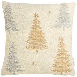 TOM TAILOR HOME Dekokissen Metallic, mit schimmernden Lurexgarnen beige