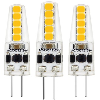 LED's light LED-Leuchtmittel 0620131 LED Kapsel, G4, G4 1,9W warmweiß Klar 12V dimmbar 3-Pack