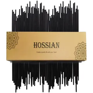 HOSSIAN 50 Stück Rattanstäbchen für Raumduft, Diffuserstäbchen Rattan Reed Fiber, Aroma Diffuser Stäbchen für ätherische Öle im Home Office Hotel Spa (Schwarz 23cm*3.5mm 100PCS)