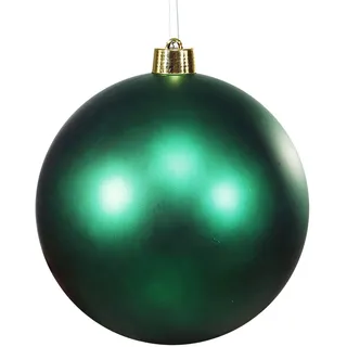 20cm Große Weihnachtskugeln Set, Christmas Decorations Christbaumkugeln, Christbaumschmuck Kunststoff Weihnachtsbaumkugeln Box mit Aufhänger, Plastik Bruchsicher Große Bälle für Weihnachtsbaum,Grün