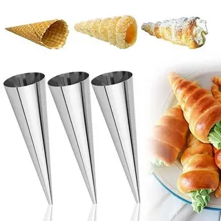 12x Cannoli Formen Edelstahl Schillerlockenform Backform