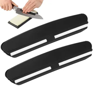 Majatou 2 Stück Knife Sharpening Angle Guide - Schleifhilfe Messer 15 grad, Messerschärfwinkelführung, Messerschärfer führung, Schärfstein Winkelführung