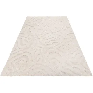 Esprit Outdoorteppich ESPRIT "Soul Jack, ESP-54230", beige (creme beige), B:80cm H:4mm L:150cm, Polypropylen (PP), Teppiche, Outdoorteppich, Hoch-Tief-Effekt, florale Struktur, modern, robust, Terrasse, Küche
