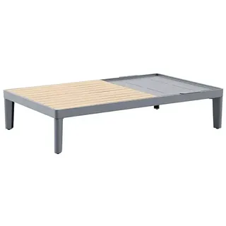 Sunfun Solo Garten-Couchtisch  (L x B x H: 120 x 72 x 26 cm, Night-Grey)