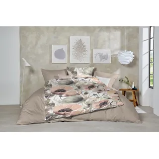 Primera Flanell Bettwäsche-Set grau 135 x 200 cm + 80 x 80 cm