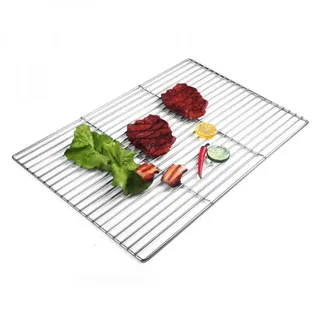 Edelstahl Grillrost 60X40 Grillgitter Rost Rechteckig Grill mit Griffe !