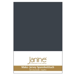 Janine Spannbetttuch 5007 Mako Jersey 140/200 bis 160/200 cm Titan Fb. 78