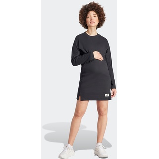 Shirtkleid ADIDAS SPORTSWEAR "KLEID – UMSTANDSMODE" Gr. L (42/44), N-Gr, schwarz (black) Damen Kleider Freizeitkleider