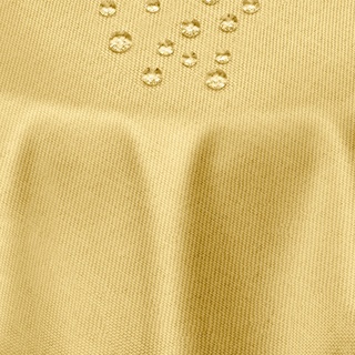 Leinen Optik Tischdecke Tischtuch Tafeldecke Leinendecke Abwaschbar Wasserabweisend Oval 130 x 220 cm Gelb Fleckschutz Pflegeleicht mit Saumrand Leinentuch