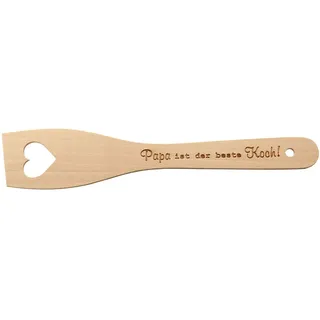 Spruchreif · Pfannenwender aus Holz mit Herz · Pfannenwender mit Gravur Papa ist der beste Koch · Geschenke für Papa · Geschenke für Männer · Geburtstag · Weihnachten