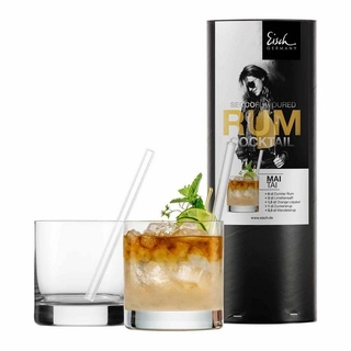 Eisch Cocktailglas Secco Flavoured Rum Cocktail Gläser 400 ml 4er Set, Glas weiß
