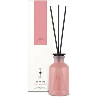 ipuro - Classic Raumduft ORCHIDÉE - 75ml | Raumerfrischer mit fruchtigen Noten, sizilianischer Limone, Pfirsich, Veilchen & Maiglöckchen Duft | Diffuser mit Stäbchen | Lufterfrischer Wohnung