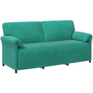 vidaXL Couch Samt 3-Sitzer Türkis