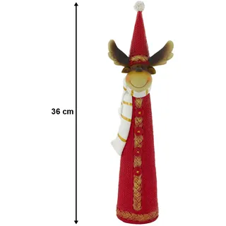 Eglo - X-mas Stand Figur Rentier Zipfel Mütze Advents Zeit Dekoration Weihnachten Strick Design 41264