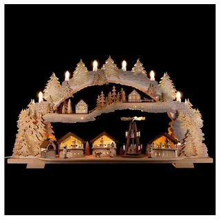 Tietze Erzgebirgsdesign Schwibbogen Schwibbogen Weihnachtsmarkt (72x43x13cm) von Tietze Erzgebirgsdesign