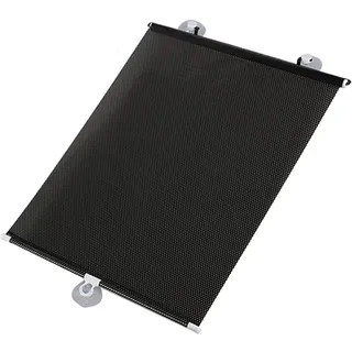 Saugnapf Sonnenschutz Rollos Ohne Bohren,Einziehbare Verdunkelungsrollos Für Fenster,Temporäre Jalousien,Tragbare Wärmeisolierte Sichtschutzvorhänge,Dachfenster Rollo,Black-45×125cm(17.7*49.2in)