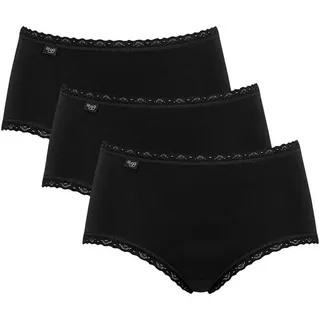 SLOGGI 24/7 Cotton Lace Midislip 3 St. Schwarz 50