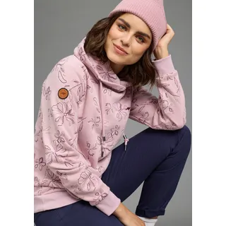 Sweatshirt KANGAROOS, Damen, Gr. 48/50, rosa (rosé), Sweatware, Obermaterial: 80% Baumwolle, 20% Polyester, figurumspielend hüftbedeckend, Rippbündchen, Sweatshirts Sweatshirt, mit hohem Stehkragen, hüftbedeckende Länge, figurumspielende Passform, Topseller