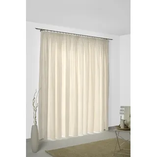 Wirth Vorhang WIRTH "ILSENBURG" Gr. 2, beige (creme), B:135cm H:175cm, Jacquard, Polyacryl, Polyester, Gardinen