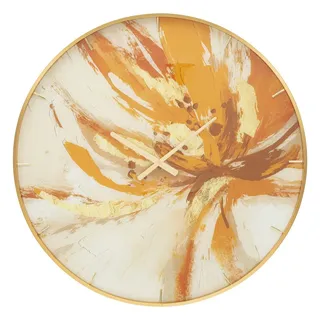 Natur24 Wanduhr Wanduhr Toply 5 x 80 x 5 cm MDF Metall Glas Mehrfarbig