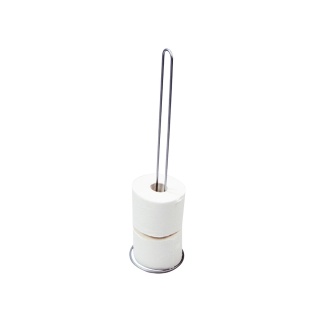 WENKO Exclusiv Toilettenpapier-Ersatzrollenhalter 15729100 , Höhe: 56 cm, Farbe: silber, verchromt