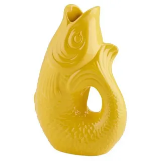 sunature Gift Company Vase Monsieur Carafon S, Dekovase in Fisch-Form, Steingut, Tuscan Sun, 25 cm, 1087403010