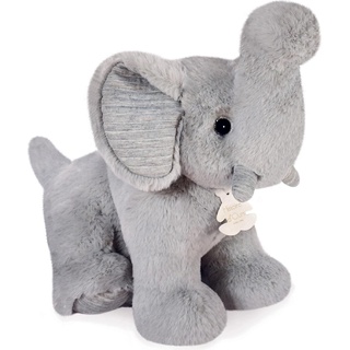 Doudou et Compagnie Preppy Chic Elefant, grau 35cm (35 cm)