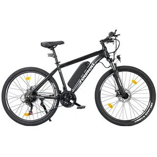 Touroll U1 E-Bikes, 26"/29" E Bike Herren Damen mit Abnehmbarer 36V 13Ah Akku, 250W Motor MTB, E-Mountainbike mit Profi 21-Gang, Elektrofahrrad Ausdauer 55-100KM, CST Off-Road-Reifen (26'')